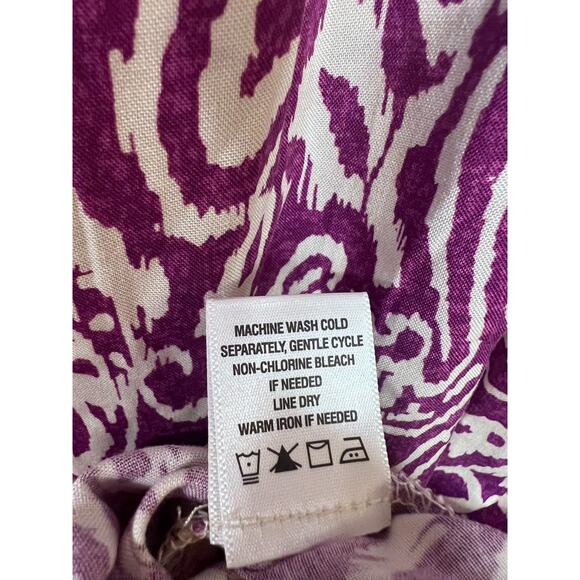 1.State NWT Dress Size MED Purple White Maxi Sleeveless - Picture 3 of 7